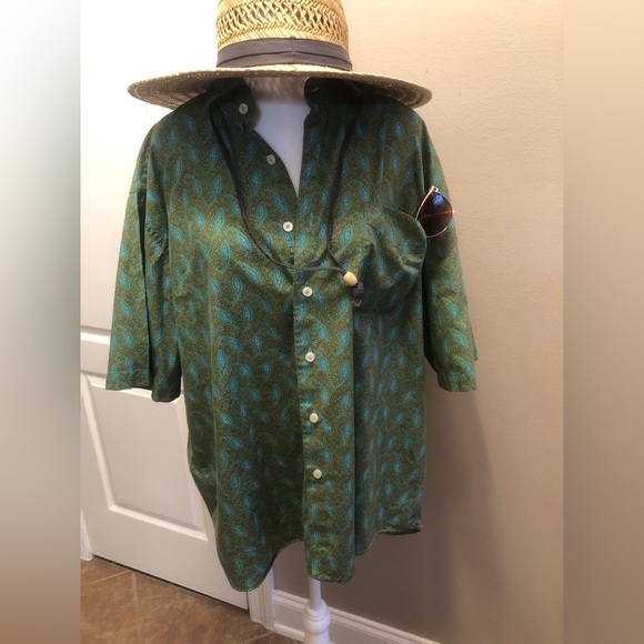 Alan Flusser Casual Button Front Men’s Shirt Size 2XL - Picture 9 of 9